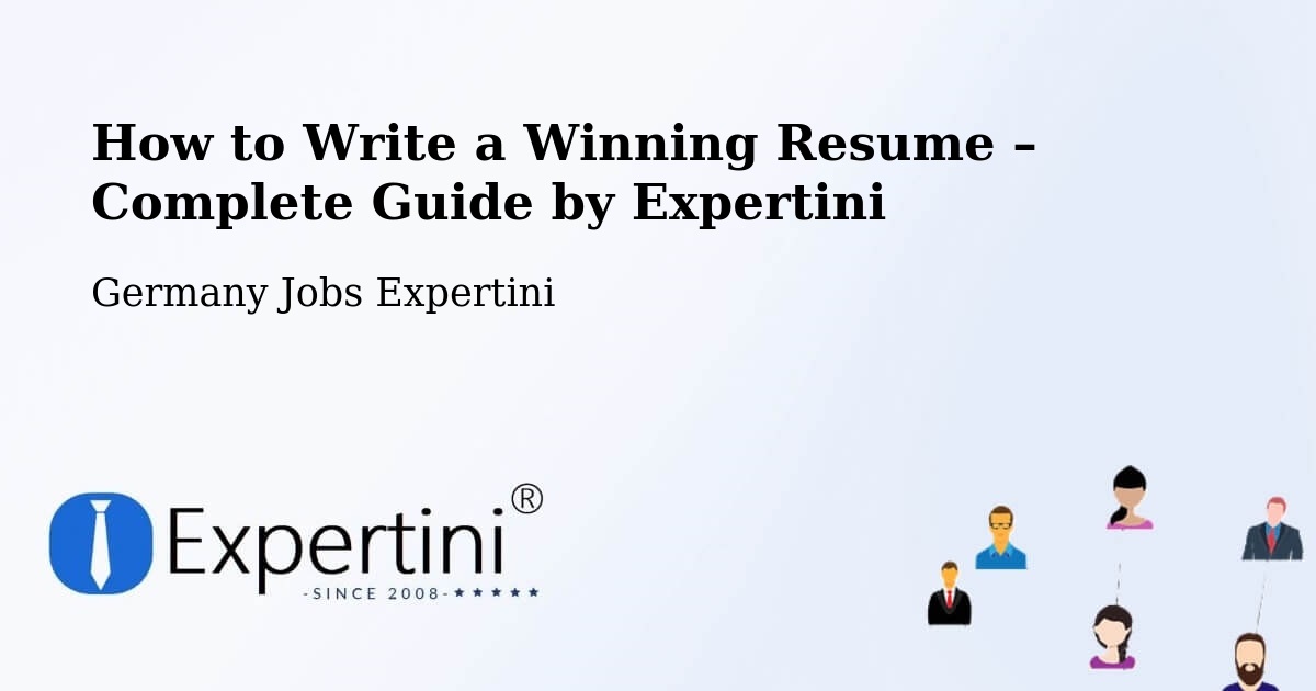 Resume Writing Guide for Job Seekers – Taunusstein - Taunusstein, Germany Jobs Expertini